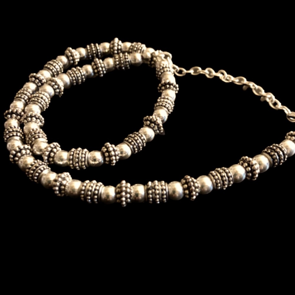 SALE!!! Napier Silver-tone Beaded Necklace
